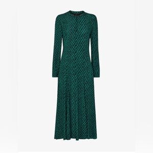 WHISTLES green midi dressss great conditioning and great fit!!